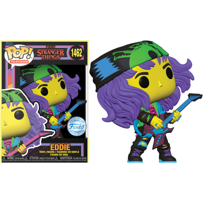 Stranger Things 4 - Eddie with Guitar (Finale) Blacklight Pop! Vinyl Figure