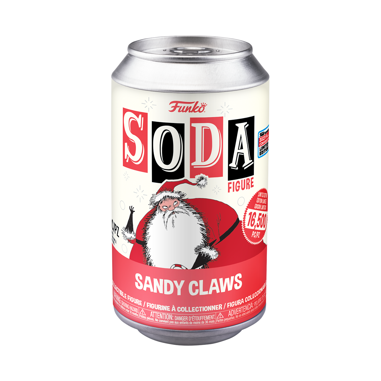 The Nightmare Before Christmas - Sandy Claws Vinyl SODA Figure in Collector Can (2023 Fall Convention Exclusive)