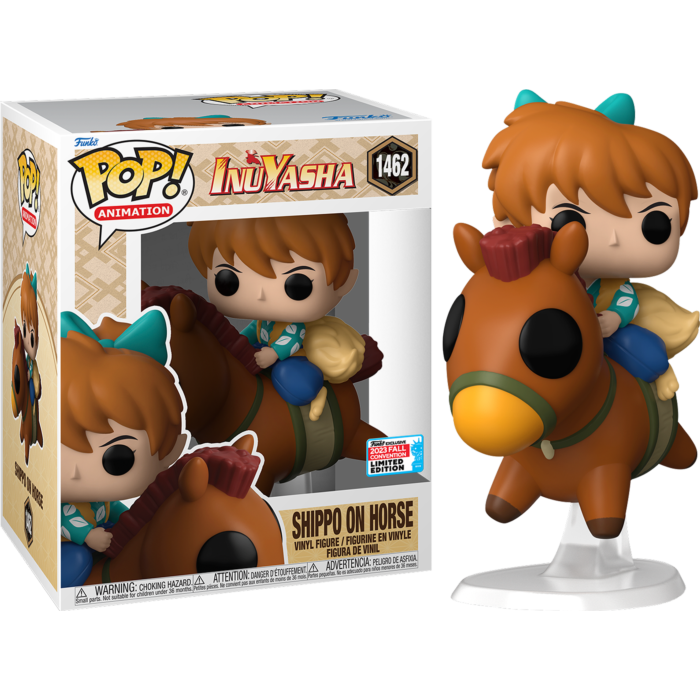 InuYasha - Shippo on Horse 6&quot; Super Sized Pop! Vinyl Figure (2023 Fall Convention Exclusive)