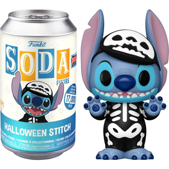 Lilo &amp; Stitch - Stitch Glow-in-the-Dark Vinyl SODA Figure in Collector Can (2023 Fall Convention Exclusive)