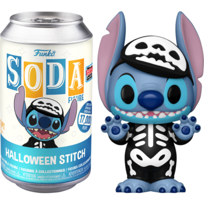 Lilo &amp; Stitch - Stitch Glow-in-the-Dark Vinyl SODA Figure in Collector Can (2023 Fall Convention Exclusive)