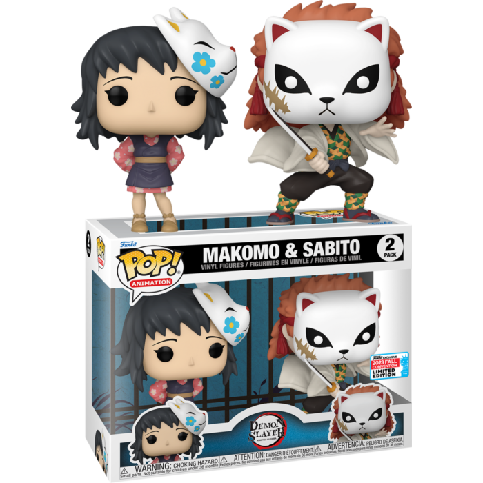 Demon Slayer - Makomo &amp; Sabito Pop! Vinyl Figure 2-Pack (2023 Fall Convention Exclusive)