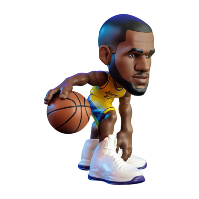 NBA - Lebron James - Lakers - Mini 6&quot; Vinyl Figure (Gold)