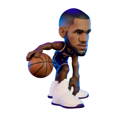 NBA - Lebron James - Lakers - Mini 6&quot; Vinyl Figure (Purple)