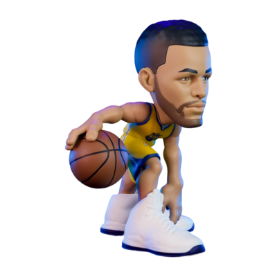 NBA - Steph Curry - Warriors - Mini 6&quot; Vinyl Figure (Yellow)