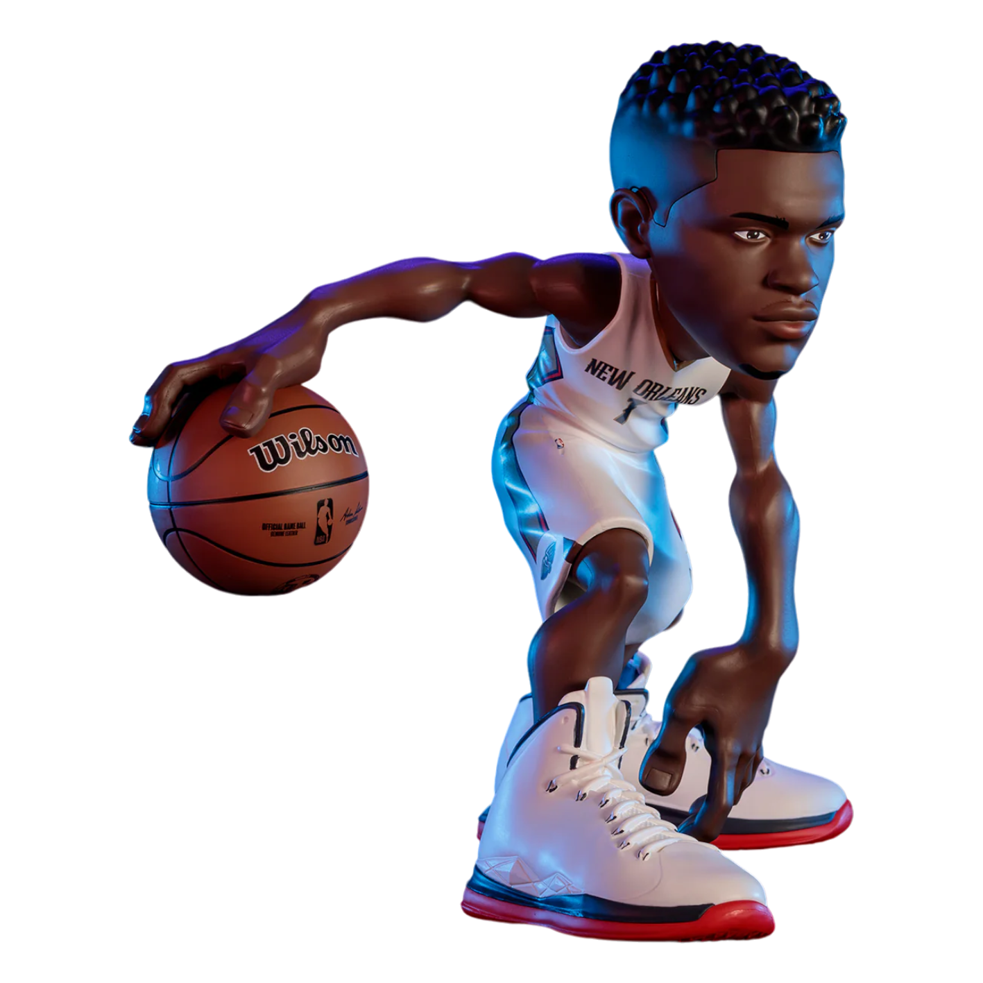 Pre-Order: NBA - Zion Williamson - Pelicans - LE 12&quot; Vinyl Figure White (Limited Edition only 500 made)