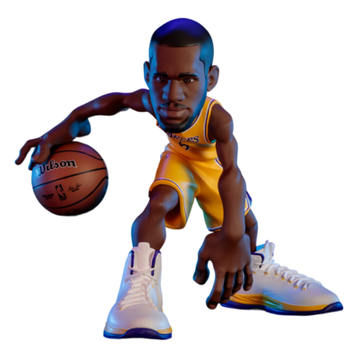 NBA - LeBron James - Lakers - LE 12&quot; Vinyl Figure Gold (Limited Edition only 500 made)
