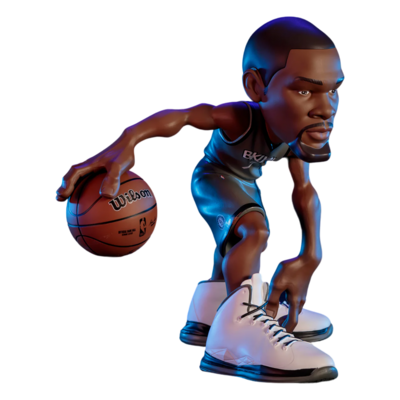 Pre-Order: NBA -  Kevin Durant - Nets - LE 12&quot; Vinyl Figure Gray (Limited Edition only 500 made)