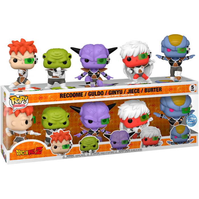 Figurines Dragon Ball Z - Ginyu Force & Frieza - Mini Big Head Plex Set
