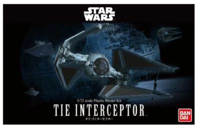 Bandai Star Wars 1/72 Scale Tie Interceptor Model Kit Figure