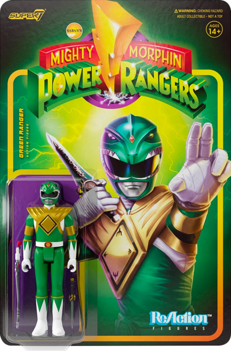 Mighty Morphin’ Power Rangers - Green Ranger ReAction 3.75” Action Figure