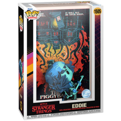 Stranger Things 4 - Chapter 9: Piggyback Eddie Pop! Comic Covers Vinyl Figure