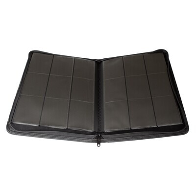 Palms off Gamging- Collector's Series 9 Pocket Zip Trading Card Binder - BLACK (360 Slots) view 2 - Mighty Toys Australia