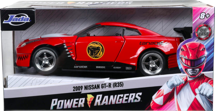 Power Rangers - Red Ranger’s 2009 Nissan GT-R R35 1/32 Scale Hollywood Rides Die-Cast Vehicle Replica