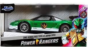 Power Rangers - Green Ranger’s 2002 NSX Type-R Japan 1/32 Scale Hollywood Rides Die-Cast Vehicle Replica Figure
