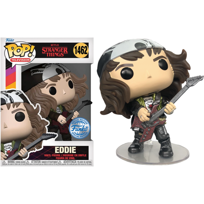 Stranger Things - Hunter Eddie with Guitar Metallic Pop! Vinyl Figure