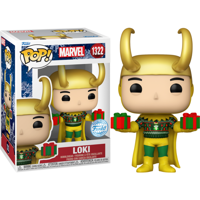 Marvel - Loki with Sweater Holiday Metallic Pop! Vinyl Figure