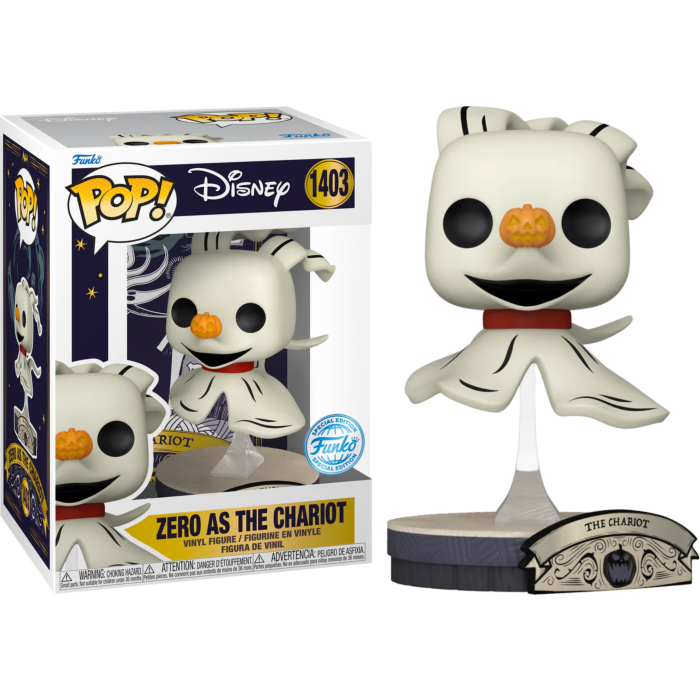 The Nightmare Before Christmas - Zero as the Chariot Pop! Vinyl Figure