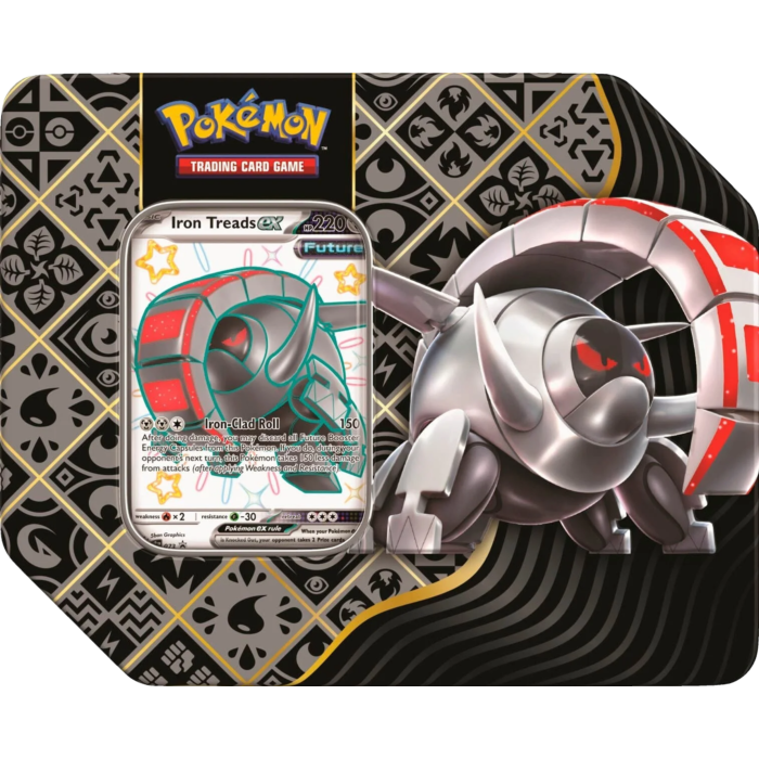 Pokemon - Scarlet &amp; Violet 4.5 Paldean Fates Shiny Iron Treads ex Tin