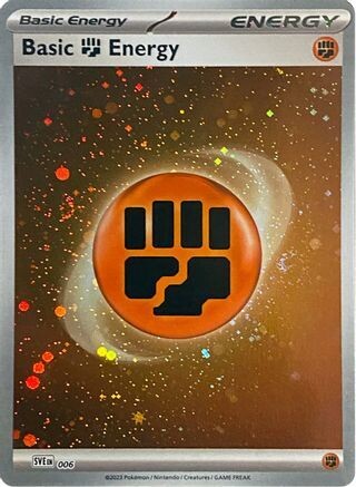 Pokemon Card- FIGHTING ENERGY - SVE 006 - COSMO HOLO SCARLET &amp; VIOLET 151