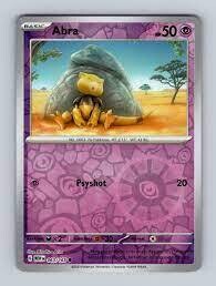 Pokemon Card- ABRA - 063/165 - REVERSE HOLO SCARLET &amp; VIOLET 151