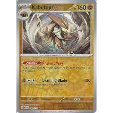 Pokemon Card- KABUTOPS - 141/165 - REVERSE HOLO SCARLET &amp; VIOLET 151