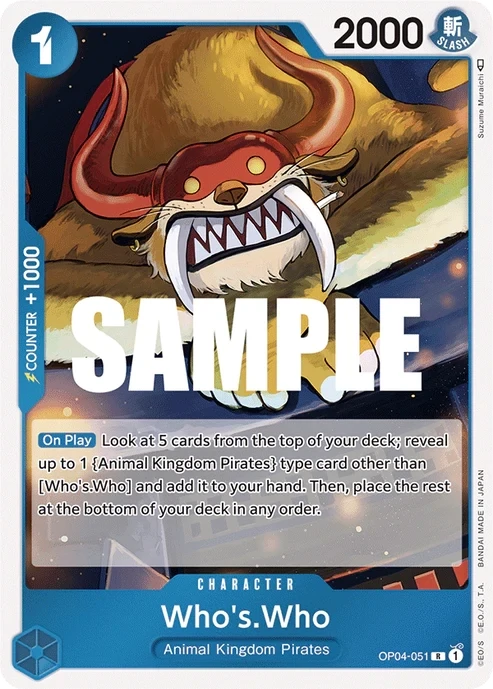 One Piece Card- OP04-051 - Who&#39;s Who