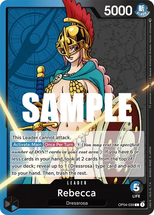 One Piece Card- OP04-039 - Rebecca - Leader