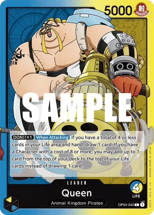 One Piece Card- OP04-040 - Queen - Leader