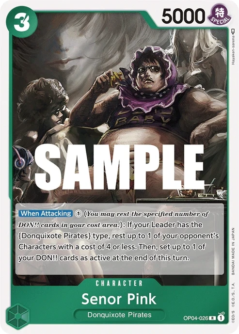 One Piece Card- OP04-026 - Senor Pink