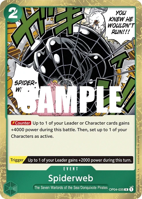 One Piece Card- OP04-035 - Spiderweb