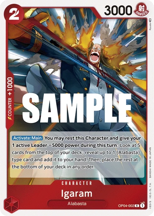 One Piece Card- OP04-002 - Igaram