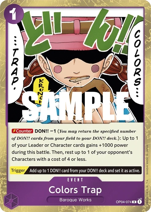 One Piece Card- OP04-074 - Colors Trap