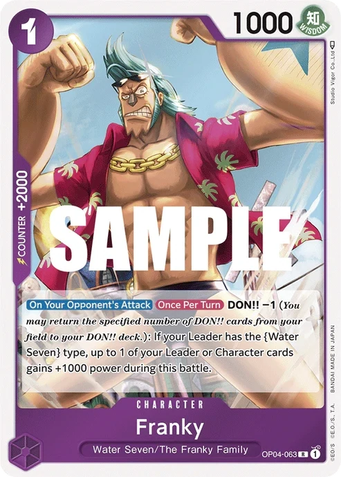 One Piece Card- OP04-063 - Franky