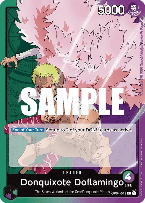 One Piece Card- OP04-019 - Donquixote Doflamingo - Leader