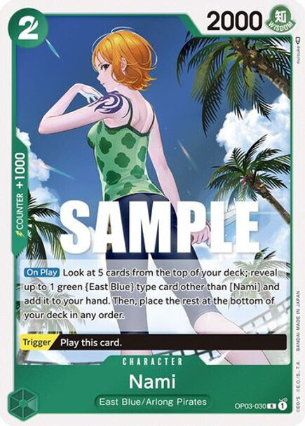 One Piece Card- OP03-030 Nami (Foil)