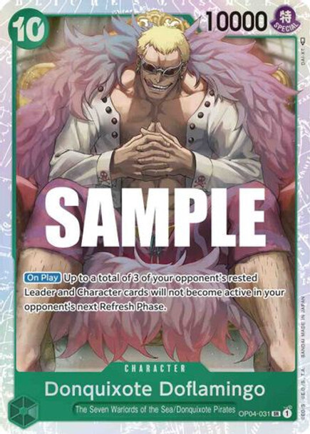 One Piece Card- OP04-031SR Donquixote Doflamingo (Foil)