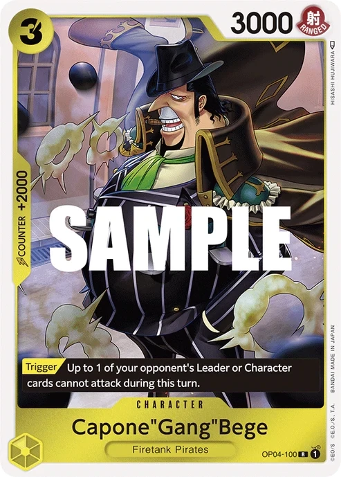 One Piece Card- OP04-100 - Capone &quot;Gang&quot; Bege