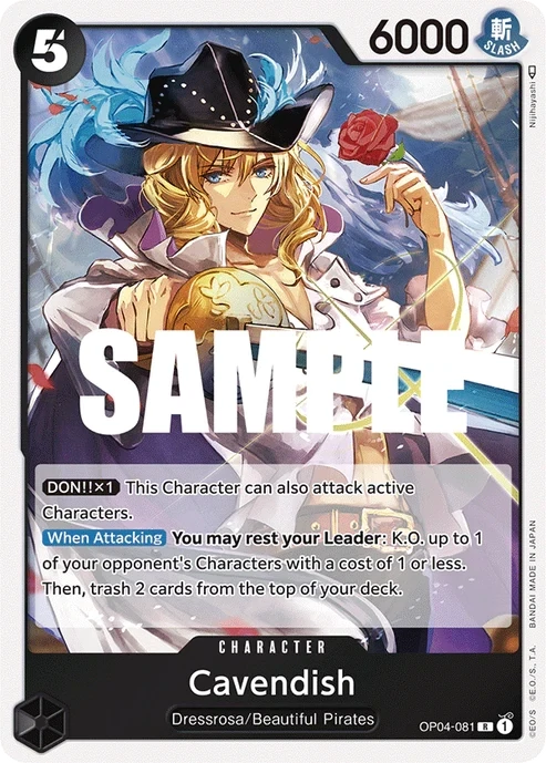 One Piece Card- OP04-081 - Cavendish