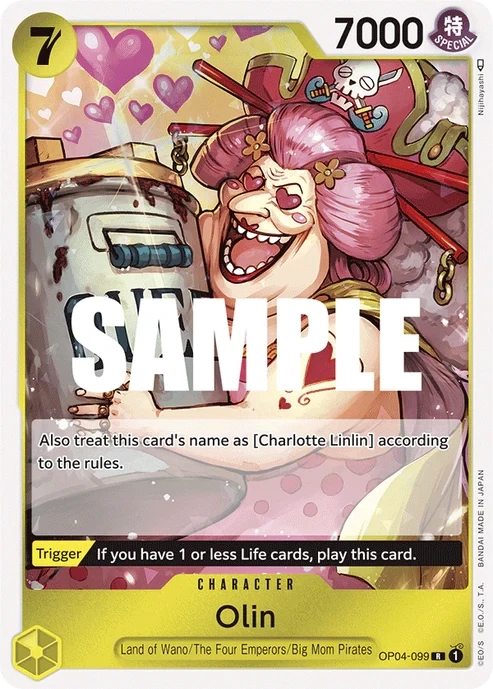 One Piece Card- OP04-099 - Olin