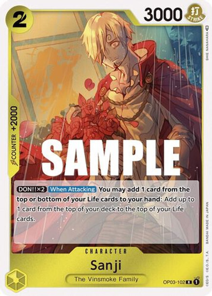 One Piece Card- OP03-102 Sanji (Foil)