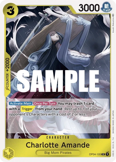 One Piece Card- OP04-105 - Charlotte Amande