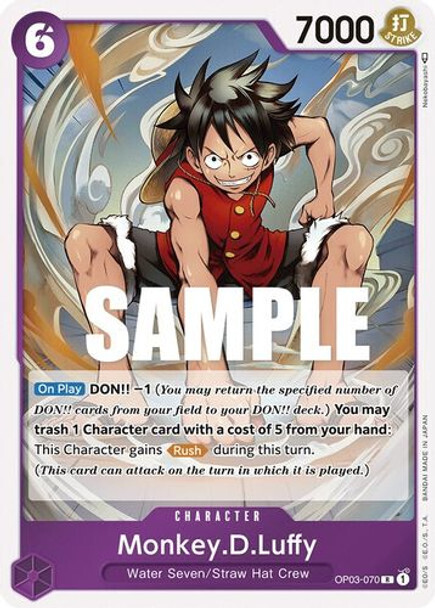 One Piece Card- OP03-070 Monkey.D.Luffy (Foil)