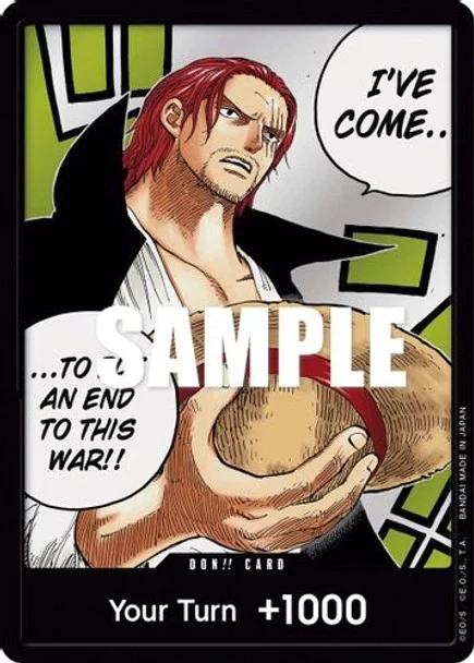 One Piece Card- Paramount War DON!! Alt Art OP02-DON (Shanks)