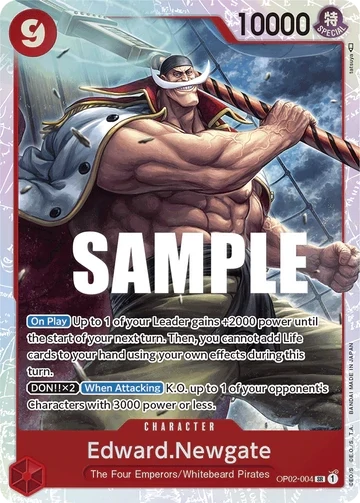 One Piece Card- OP02-004 - Edward.Newgate - Super Rare