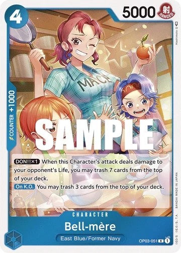 One Piece Card- OP03-051 - Bell-mère - Rare