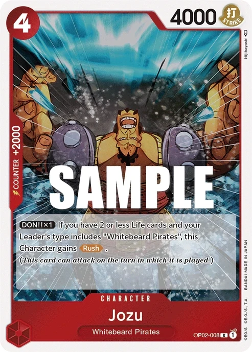 One Piece Card- OP02-008 - Jozu - Rare