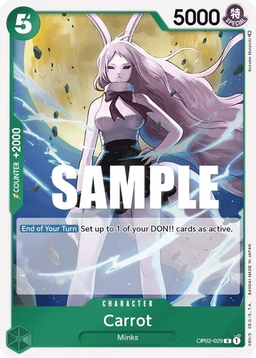 One Piece Card- OP02-029 - Carrot - Rare