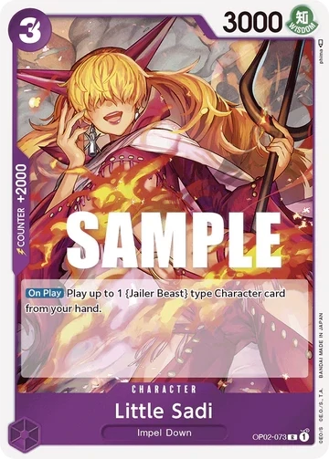 One Piece Card- OP02-073 - Little Sadi - Rare
