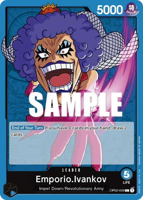 One Piece Card- OP02-049 - Emporio Ivankov - Leader